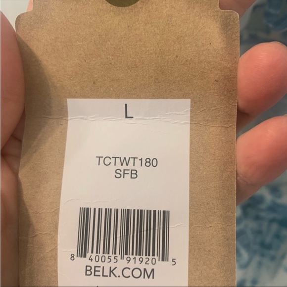 NWT True Craft - Blue & White Tie Dye Bikini Top - L - Picture 5 of 6